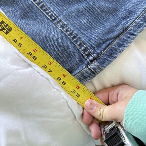 Vintage 90s Y2K Low Rise Denim Jeans Womens Size 4 Slim Fit Grunge Indie - Picture 4 of 8